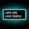 Bright Neon Christian Wall Decoration Sign with Bible Verse Inspiration