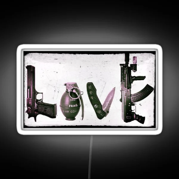 LOVE GUNS RGB Neon Sign