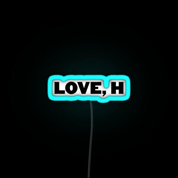 Love H RGB Neon Sign