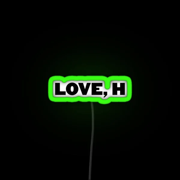Love H RGB Neon Sign