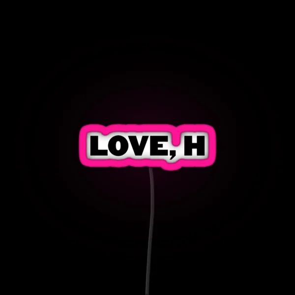 Love H RGB Neon Sign