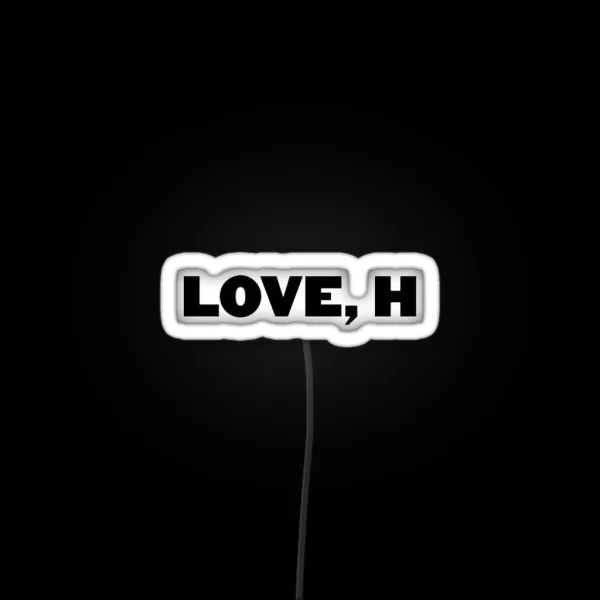 Love H RGB Neon Sign