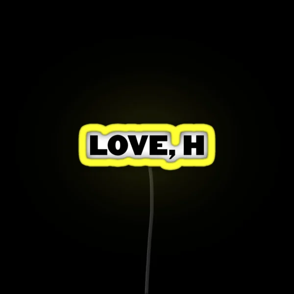 Love H RGB Neon Sign