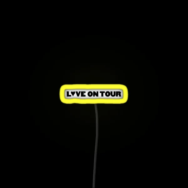 Love On Tour Design RGB Neon Sign