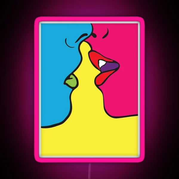 Love Pop Art RGB Neon Sign