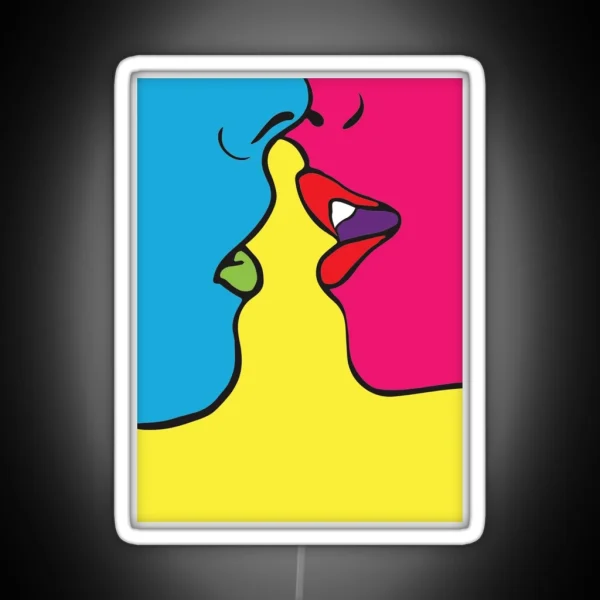 Love Pop Art RGB Neon Sign