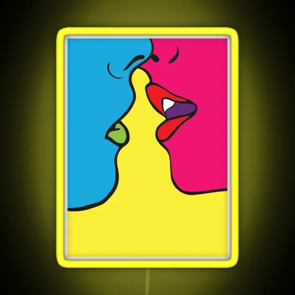 Love Pop Art RGB Neon Sign
