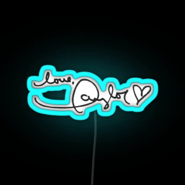 Love TS Signature RGB Neon Sign