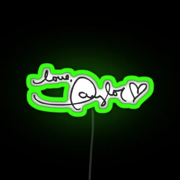 Love TS Signature RGB Neon Sign