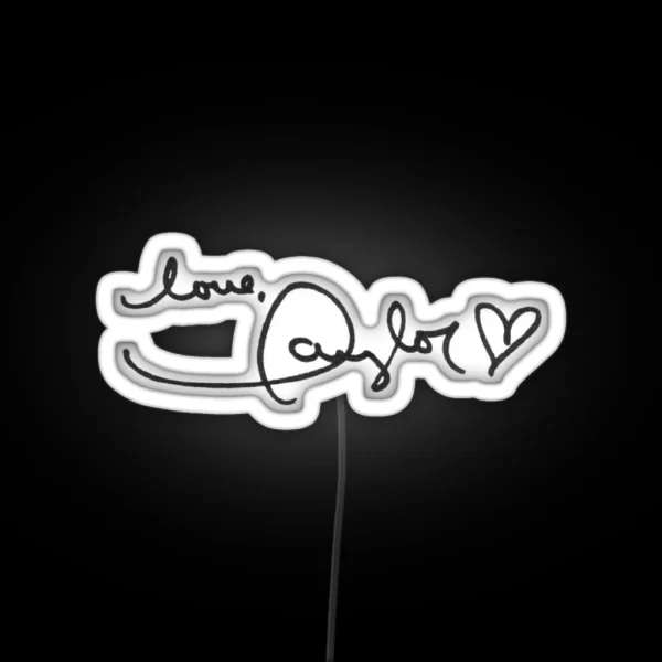 Love TS Signature RGB Neon Sign