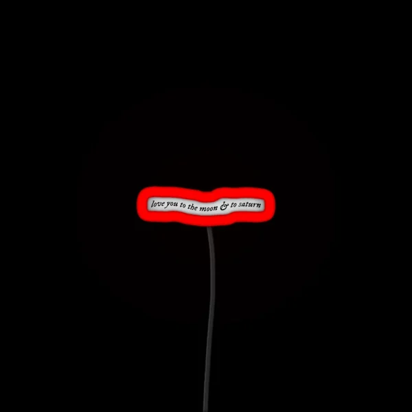 Love You To The Moon And To Saturn RGB Neon Sign