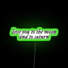 Celestial Love Gift: Vibrant RGB Neon Sign for Home Decor