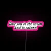Dreamy Love Sign with Vibrant Rainbow Colors and Starry Theme
