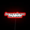 Love you from our planet to your starry galaxy home
