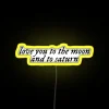Galaxy of Love Neon Sign in Vibrant RGB LED Lighting