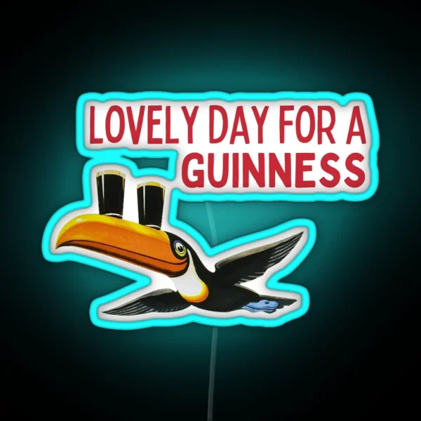 Lovely Day For A Guiness RGB Neon Sign