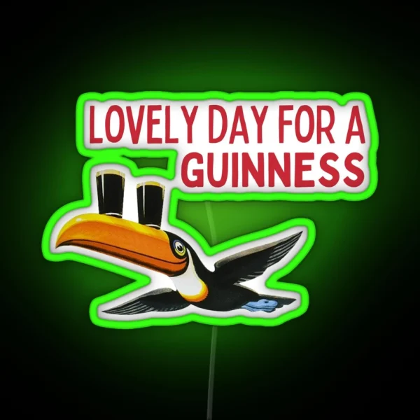 Lovely Day For A Guiness RGB Neon Sign