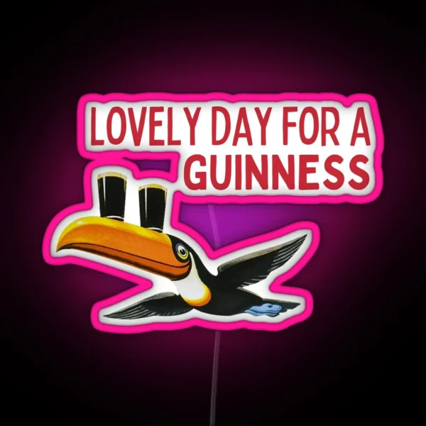 Lovely Day For A Guiness RGB Neon Sign