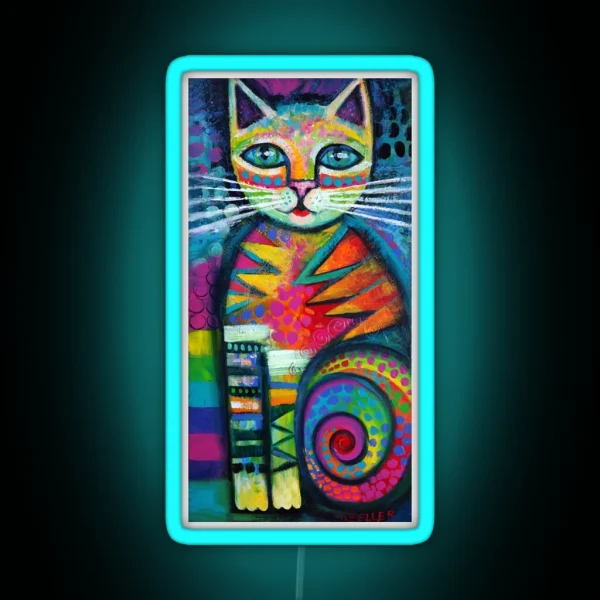 Lovely Kitty RGB Neon Sign