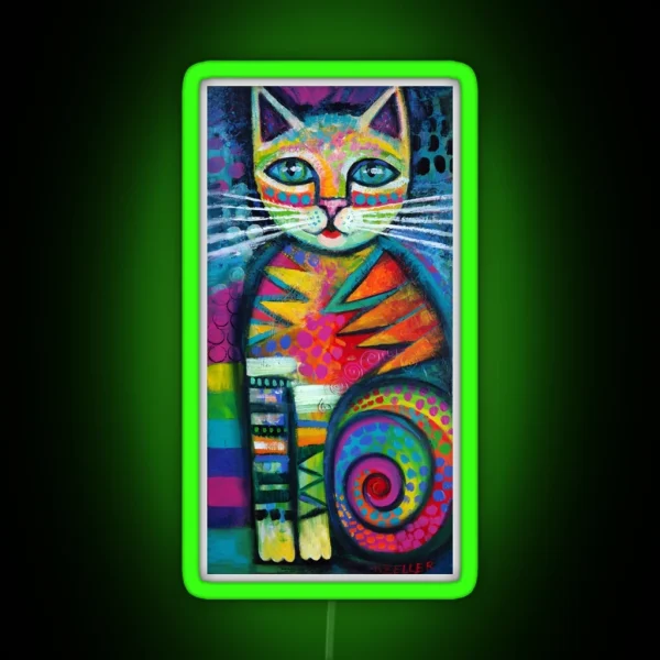 Lovely Kitty RGB Neon Sign