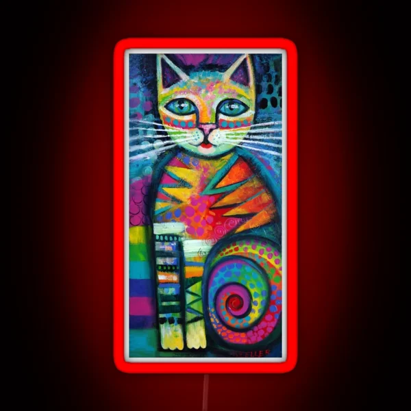 Lovely Kitty RGB Neon Sign