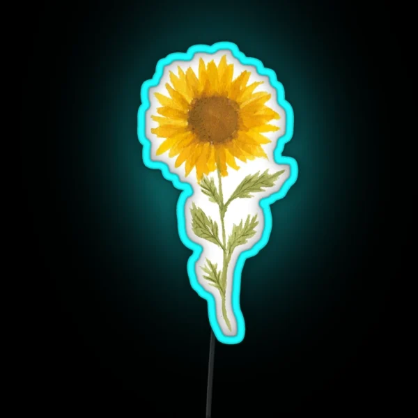 Lovely Sunflower RGB Neon Sign