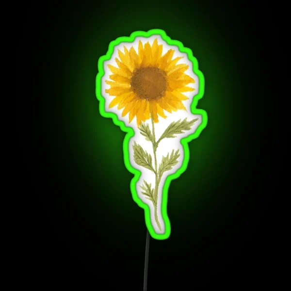 Lovely Sunflower RGB Neon Sign