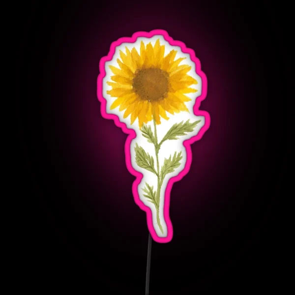 Lovely Sunflower RGB Neon Sign