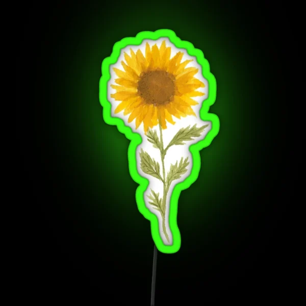 Lovely Sunflower RGB Neon Sign