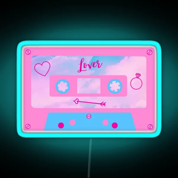 Lover Cassette RGB Neon Sign