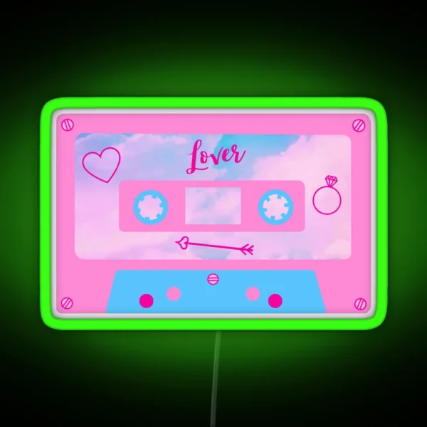Lover Cassette RGB Neon Sign