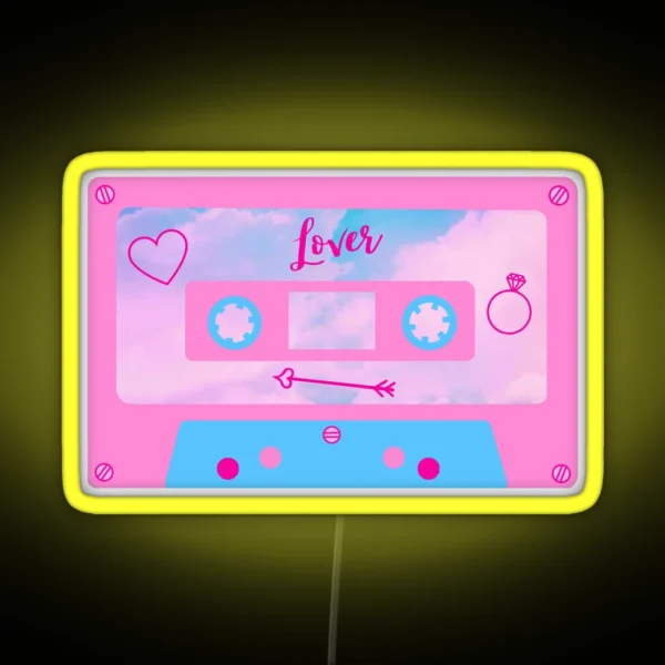 Lover Cassette RGB Neon Sign