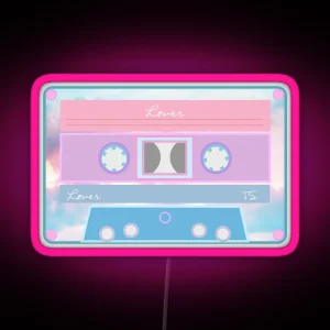 Lover Cassette Tape RGB Neon Sign