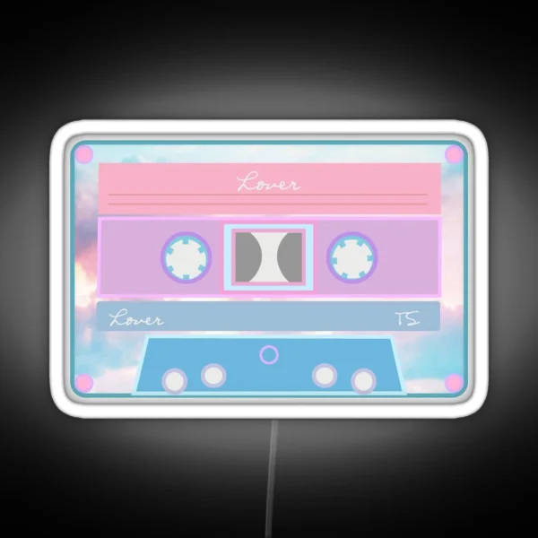 Lover Cassette Tape RGB Neon Sign