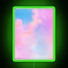 Romantic lover's dream cloud-shaped RGB neon wall art decor accents