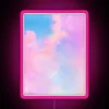 Romantic cloud-themed RGB neon sign for lovers' bedroom ambiance