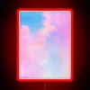 Romantic Clouds Embrace in Rainbow Hues Illuminated Neon Sign Decoration