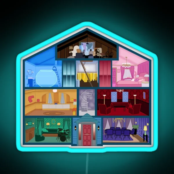 Lover House RGB Neon Sign