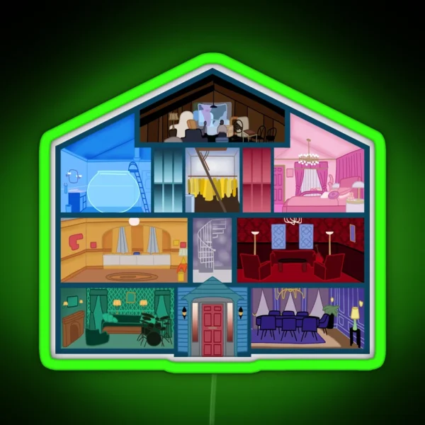 Lover House RGB Neon Sign