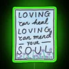 Whimsical Home Decor with Vibrant Loving Neon Sign Lighting Accents