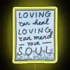 Beautiful loving soul mending heart inspired rainbow RGB neon sign