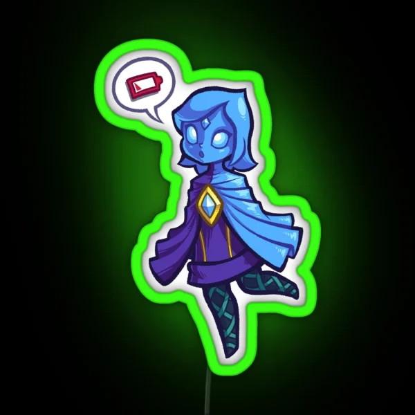 Low Battery Sword Spirit RGB Neon Sign