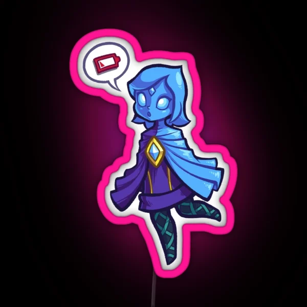 Low Battery Sword Spirit RGB Neon Sign
