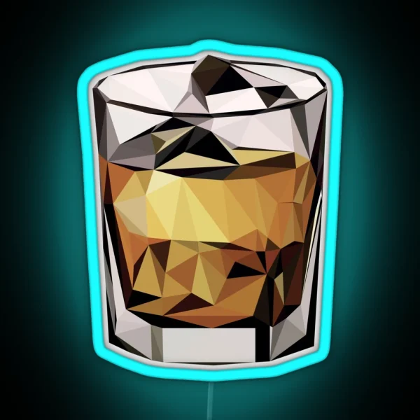 Low Poly Scotch Clean RGB Neon Sign