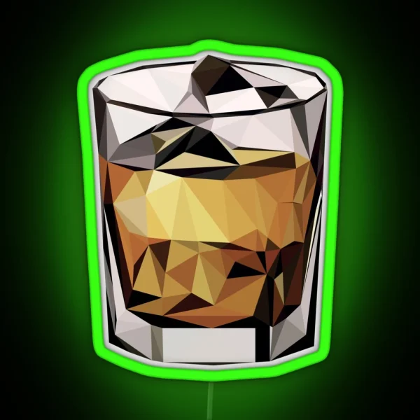 Low Poly Scotch Clean RGB Neon Sign