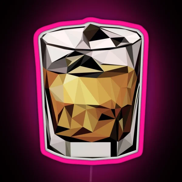 Low Poly Scotch Clean RGB Neon Sign