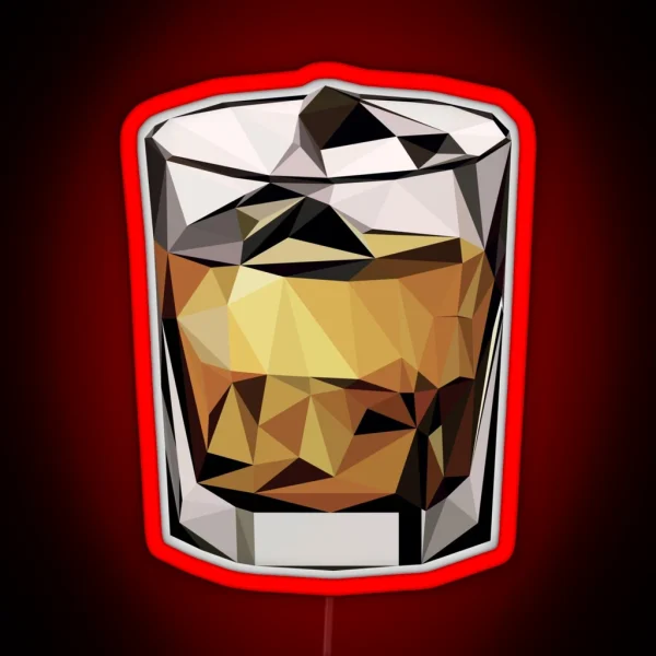 Low Poly Scotch Clean RGB Neon Sign