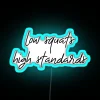Neon Business Sign with Low Squats High Standards Bright RGB Lighting