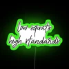 Vibrant RGB LED neon sign for modern minimalist interior decorating enthusiasts