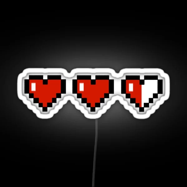 LOZ Hearts RGB Neon Sign